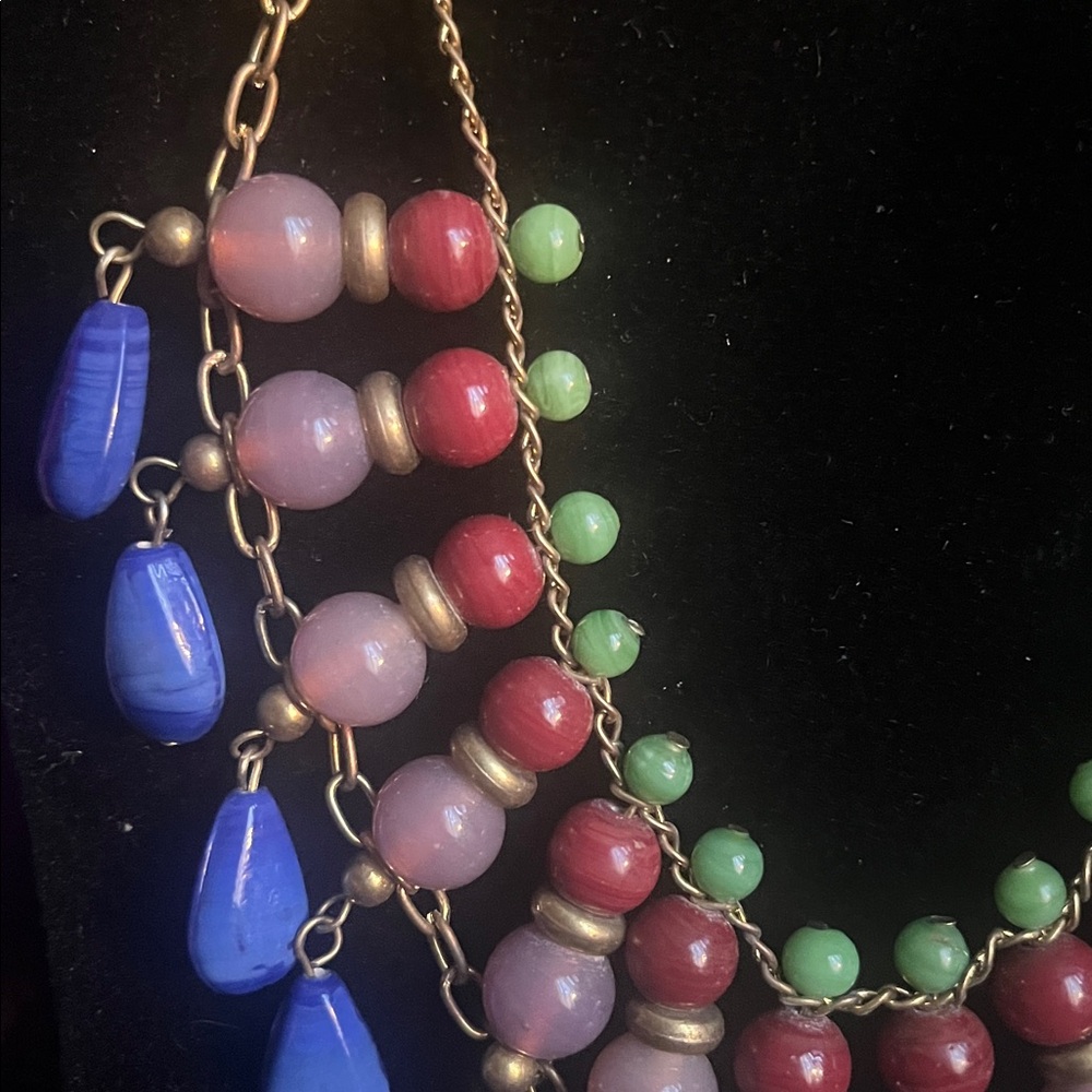 Colorful Beaded Necklace - Picture 2 of 3